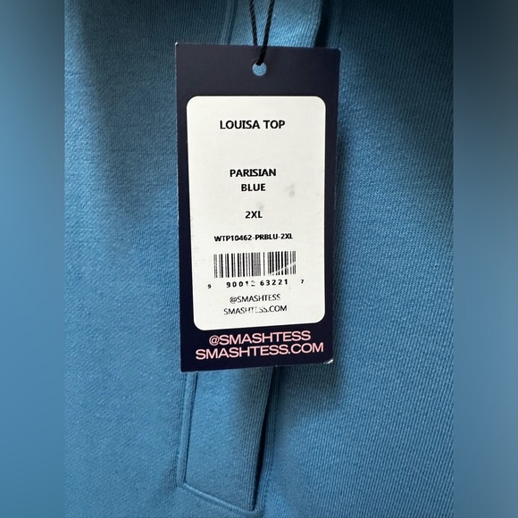NWT Smash + Tess Louisa top in Parisian blue size 2XL - Picture 9 of 13